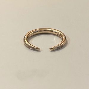 Melanie Auld 14k gold Vermeil Ring with Cubic Zircona